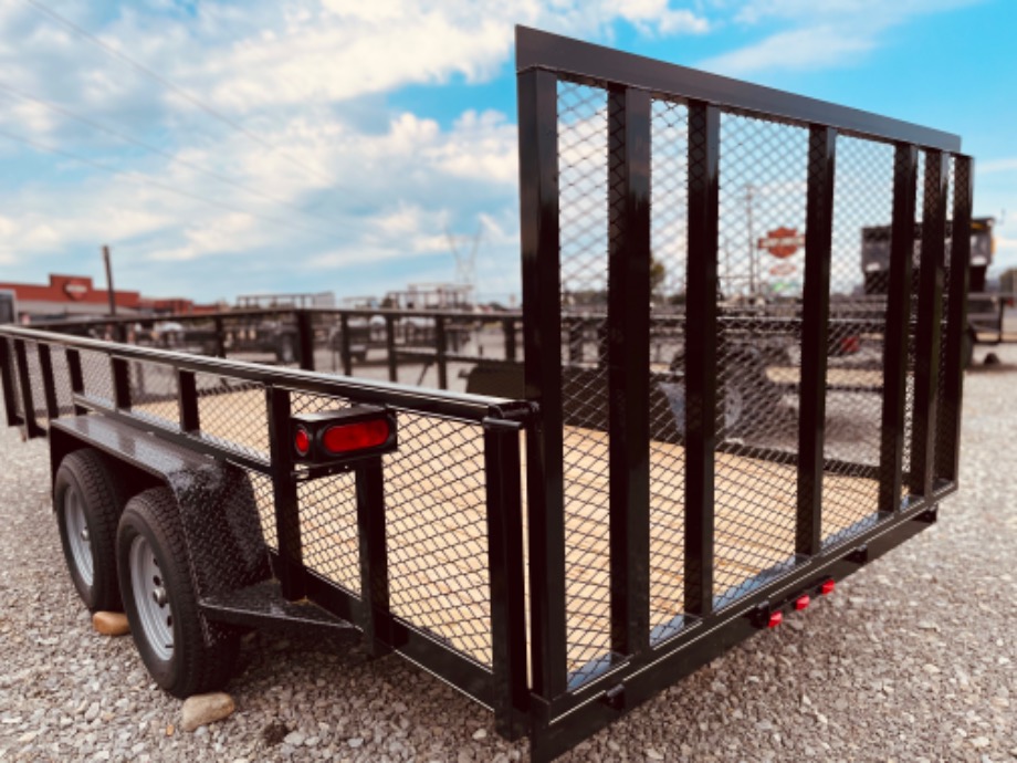 New 7x16 Lone Wolf High Duel Axle with High Sides  hHomesteader Trailers 