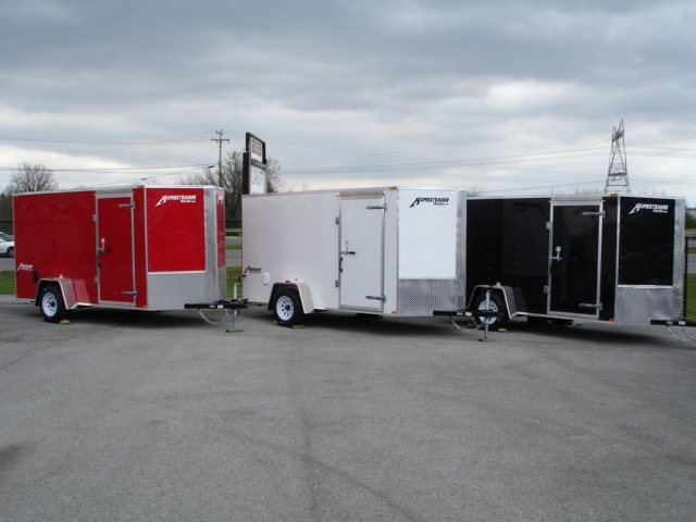 2015 Patroit Vee  Nose Enclosed Trailer Ramp Door 36 hHomesteader Trailers 