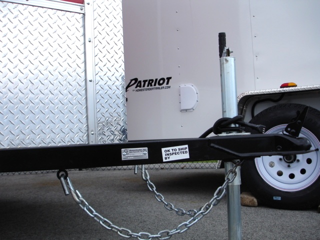 2015 Patroit Vee  Nose Enclosed Trailer Ramp Door 36 hHomesteader Trailers 