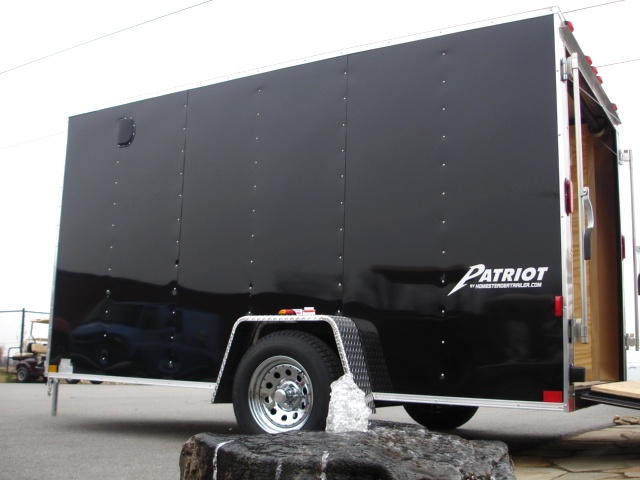 2015  Patriot V Nose Motorcycle Enclosed Trailer   hHomesteader Trailers 