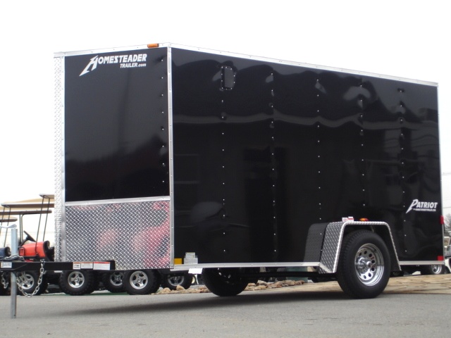 2015  Patriot V Nose Motorcycle Enclosed Trailer   hHomesteader Trailers 