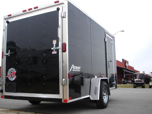 2015  Patriot V Nose Motorcycle Enclosed Trailer   hHomesteader Trailers 