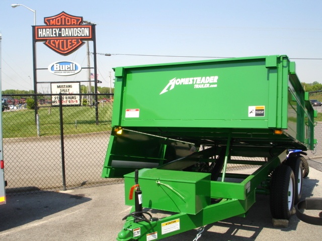 6 X 10  Homesteader Dump Trailer  Drop Down Side hHomesteader Trailers 
