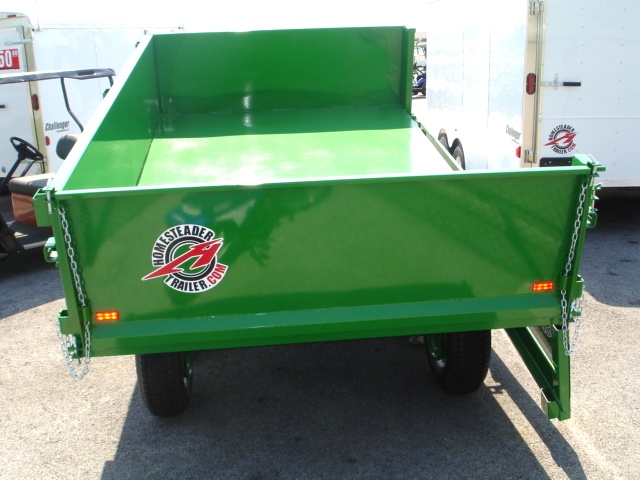 6 X 10  Homesteader Dump Trailer  Drop Down Side hHomesteader Trailers 