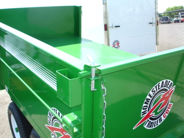 6 X 10  Homesteader Dump Trailer  Drop Down Side hHomesteader Trailers 