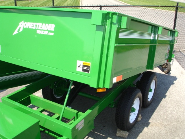 6 X 10  Homesteader Dump Trailer  Drop Down Side hHomesteader Trailers 