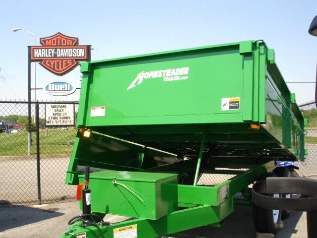 6 X 10  Homesteader Dump Trailer  Drop Down Side hHomesteader Trailers 