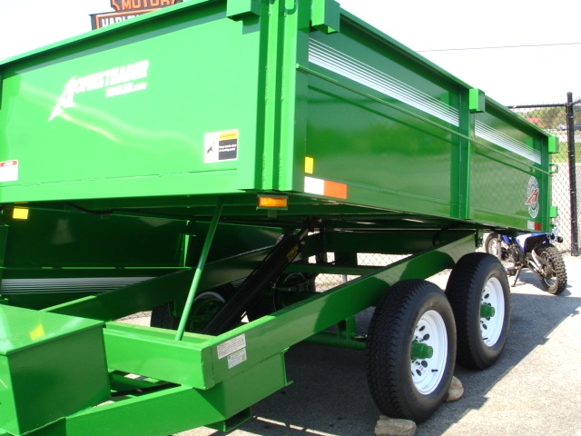 6 X 10  Homesteader Dump Trailer  Drop Down Side hHomesteader Trailers 