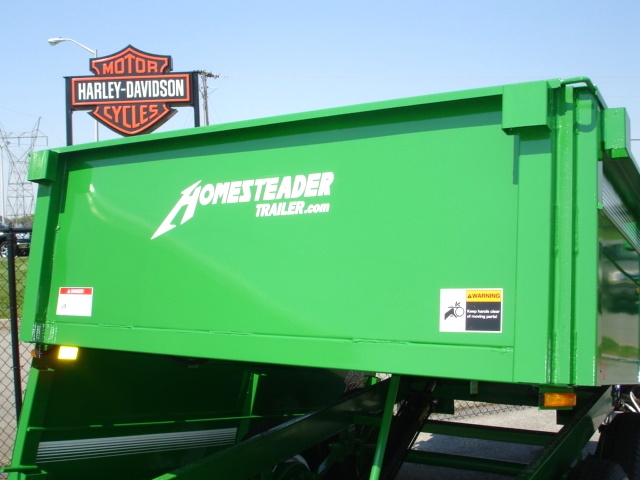 6 X 10  Homesteader Dump Trailer  Drop Down Side hHomesteader Trailers 