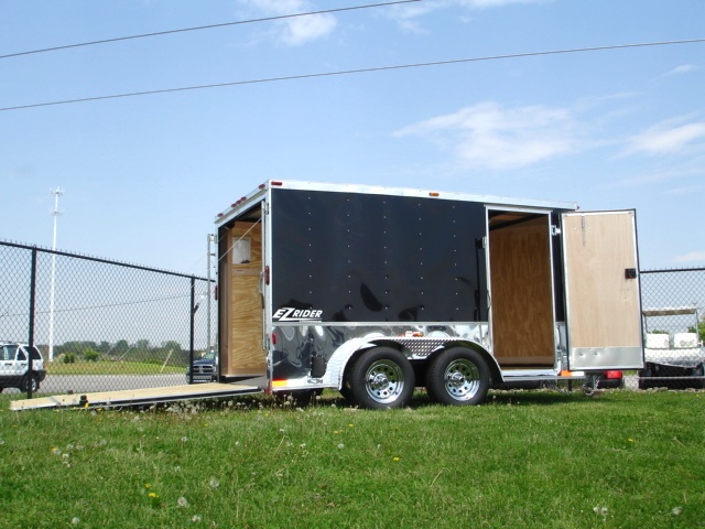 2017 Homesteader EZ Rider V nose Motorcycle Trailer hHomesteader Trailers 