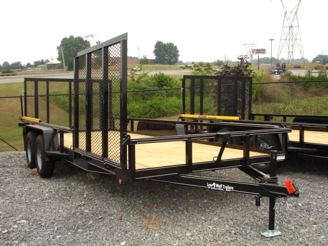 7 X 18  Lone Wolf Landscape Trailer Trailers For Sale 