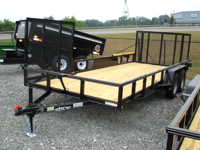 7 X 18  Lone Wolf Landscape Trailer Trailers For Sale 