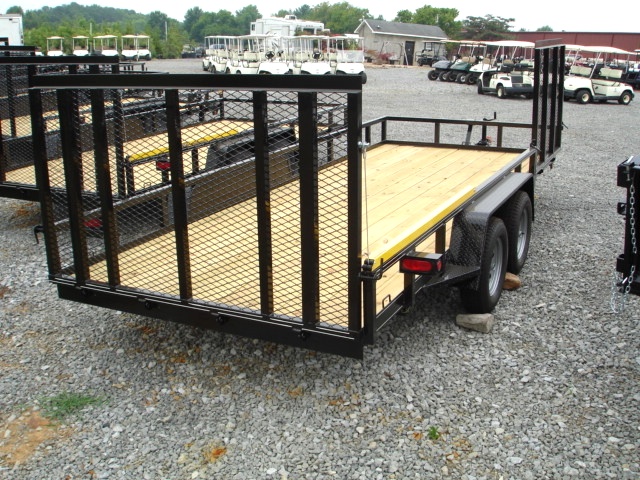 7 X 18  Lone Wolf Landscape Trailer Trailers For Sale 