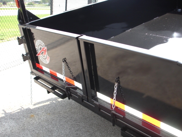 7X12 HX Homesteader Dump Trailer includes Fork Caddy,Side Gate and Pair 6'Ramps Trailers For Sale 