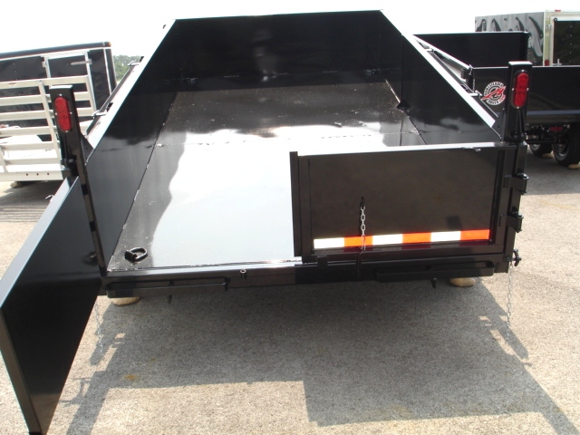 7X12 HX Homesteader Dump Trailer includes Fork Caddy,Side Gate and Pair 6'Ramps hHomesteader Trailers 