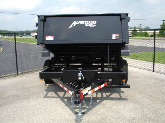 7X12 HX Homesteader Dump Trailer includes Fork Caddy,Side Gate and Pair 6'Ramps Trailers For Sale 