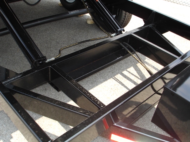 7X12 HX Homesteader Dump Trailer includes Fork Caddy,Side Gate and Pair 6'Ramps hHomesteader Trailers 