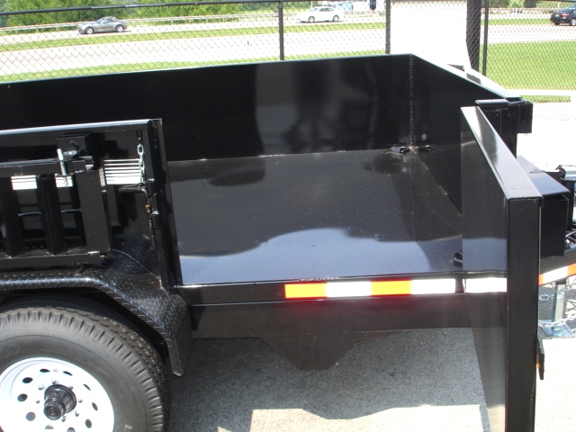 7X12 HX Homesteader Dump Trailer includes Fork Caddy,Side Gate and Pair 6'Ramps hHomesteader Trailers 