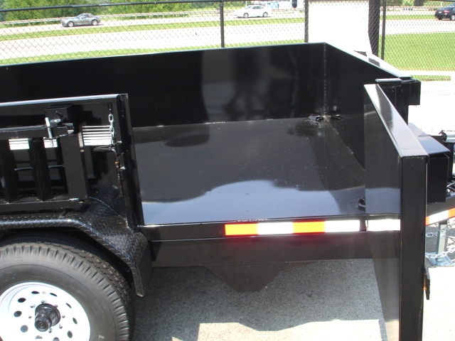 7X12 HX Homesteader Dump Trailer includes Fork Caddy,Side Gate and Pair 6'Ramps Trailers For Sale 