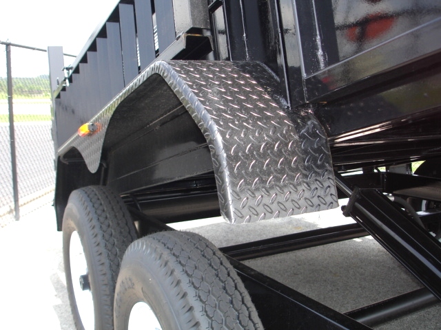 7X12 HX Homesteader Dump Trailer includes Fork Caddy,Side Gate and Pair 6'Ramps hHomesteader Trailers 