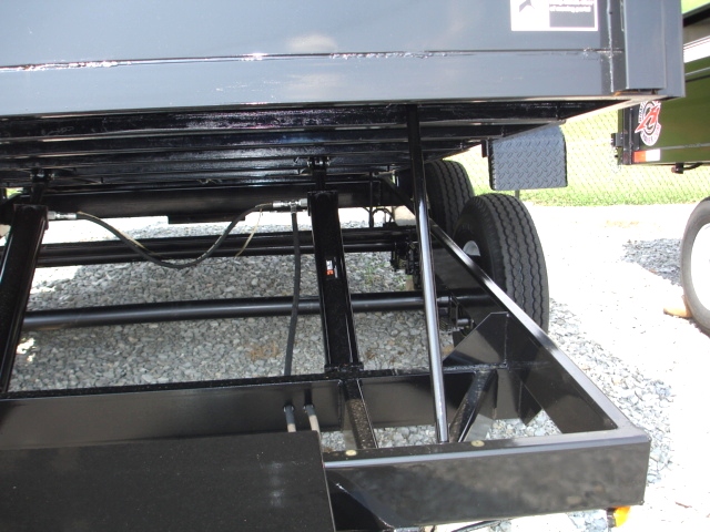 7X12 HX Homesteader Dump Trailer includes a Pair of 6'Ramps hHomesteader Trailers 