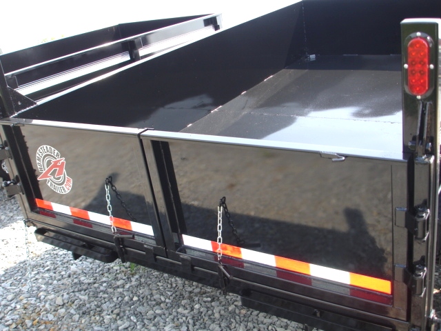 7X12 HX Homesteader Dump Trailer includes a Pair of 6'Ramps hHomesteader Trailers 