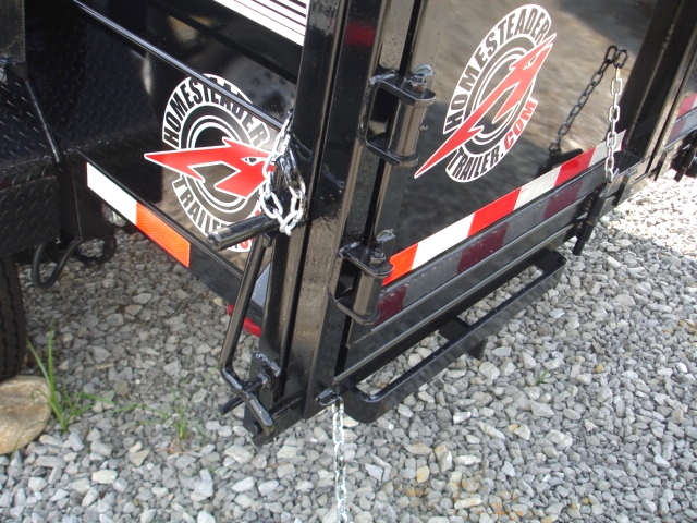 7X12 HX Homesteader Dump Trailer includes a Pair of 6'Ramps hHomesteader Trailers 