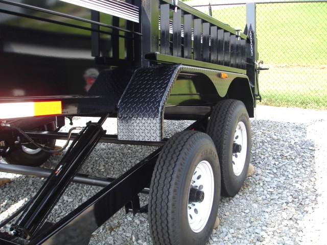 7X12 HX Homesteader Dump Trailer includes a Pair of 6'Ramps hHomesteader Trailers 