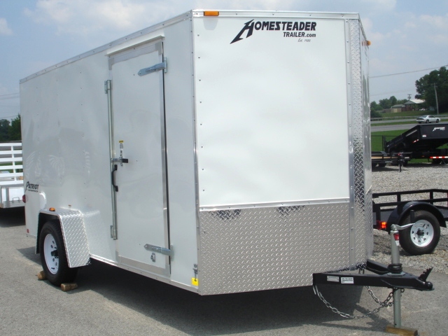 Homesteader 7 X 12 Enclosed Caro Trailer Ramp Door Pkg hHomesteader Trailers 