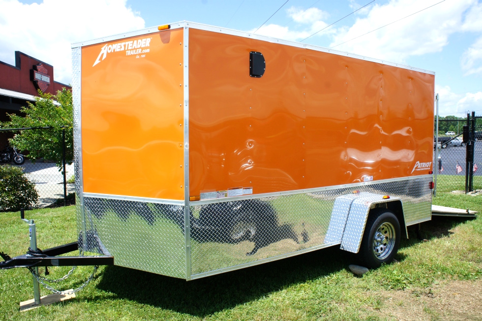 2015 Homesteader Enclosed Trailer Ramp Door Pkg  hHomesteader Trailers 