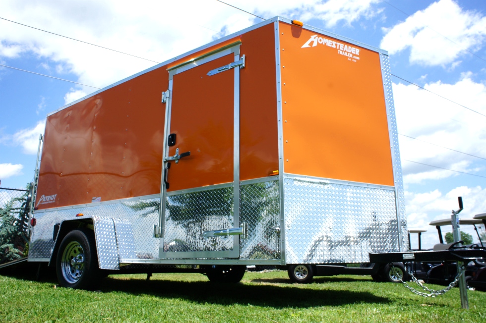 2015 Homesteader Enclosed Trailer Ramp Door Pkg  hHomesteader Trailers 