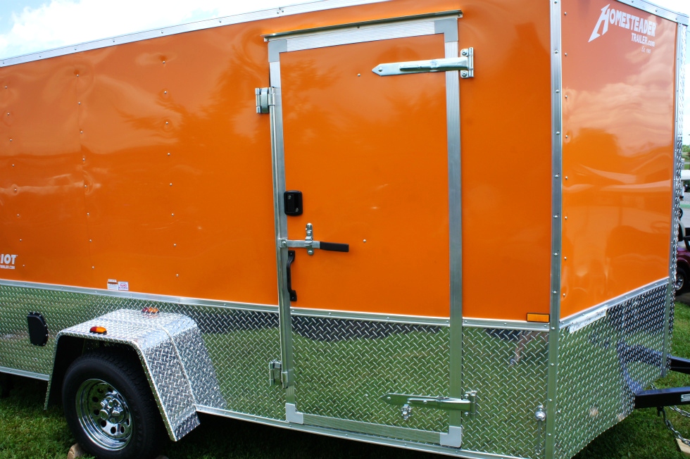 2015 Homesteader Enclosed Trailer Ramp Door Pkg  hHomesteader Trailers 
