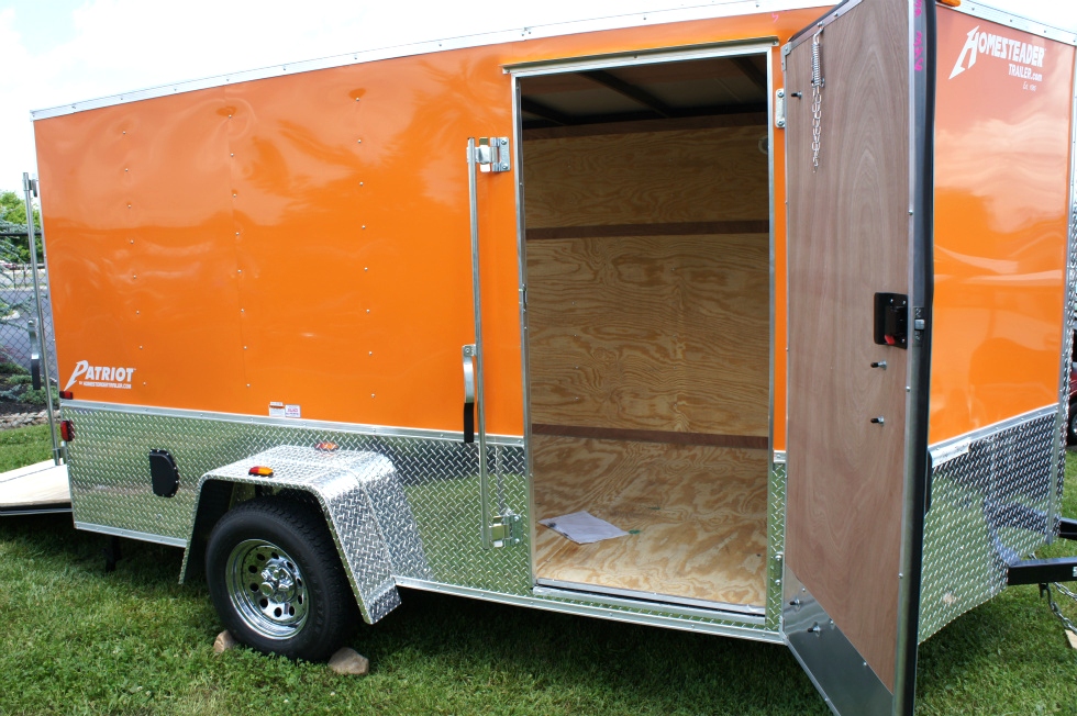 2015 Homesteader Enclosed Trailer Ramp Door Pkg  hHomesteader Trailers 