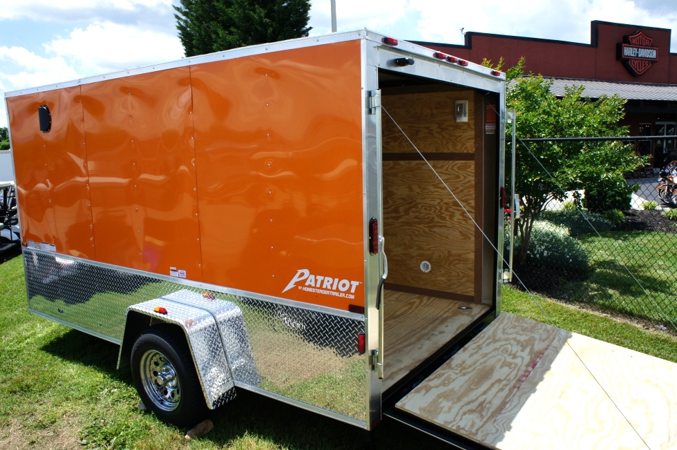 2015 Homesteader Enclosed Trailer Ramp Door Pkg  hHomesteader Trailers 