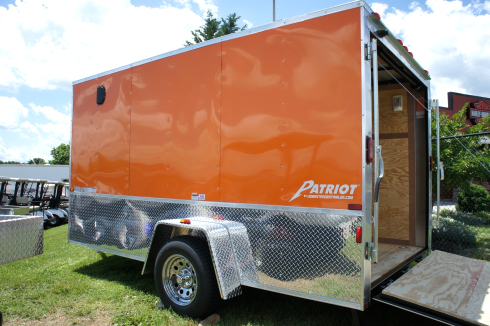 2015 Homesteader Enclosed Trailer Ramp Door Pkg  hHomesteader Trailers 