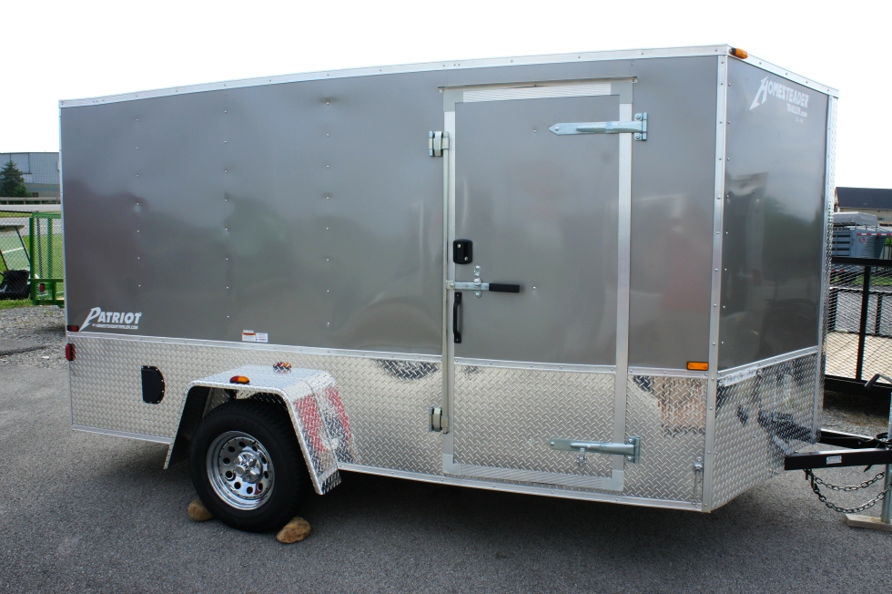 7 X 12 Homesteader Enclosed Custom Trailer With Bike Pkg hHomesteader Trailers 