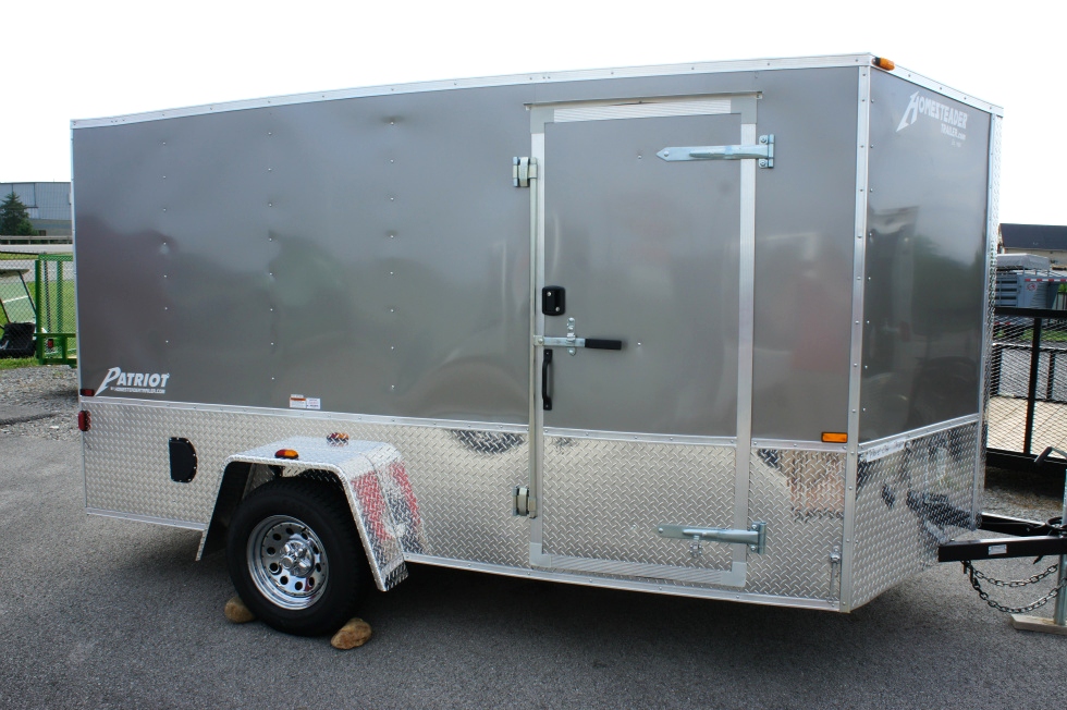 7 X 12 Homesteader Enclosed Custom Trailer With Bike Pkg Trailers For Sale 