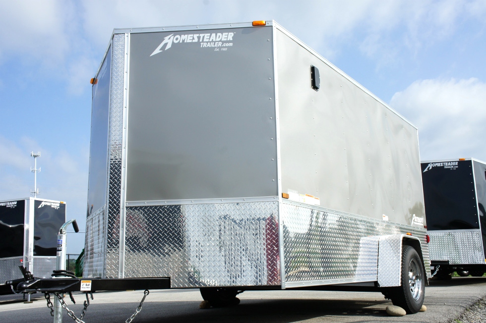 7 X 12 Homesteader Enclosed Custom Trailer With Bike Pkg hHomesteader Trailers 