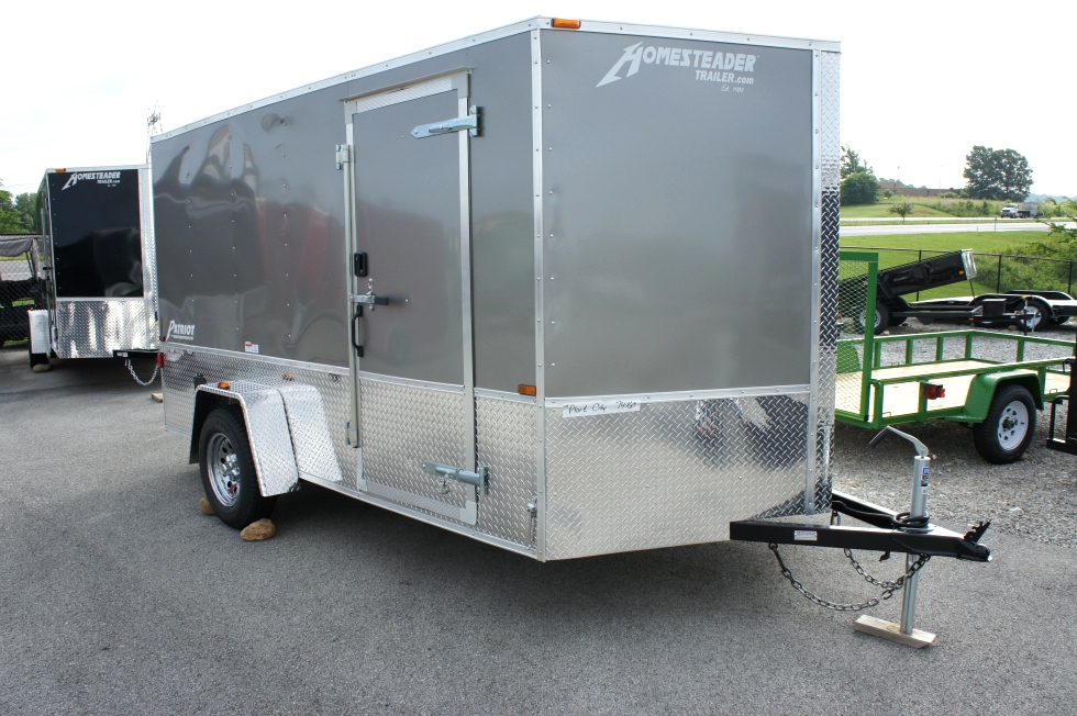 7 X 12 Homesteader Enclosed Custom Trailer With Bike Pkg hHomesteader Trailers 