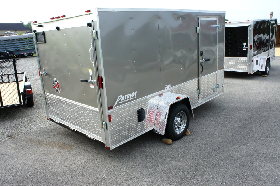 7 X 12 Homesteader Enclosed Custom Trailer With Bike Pkg hHomesteader Trailers 