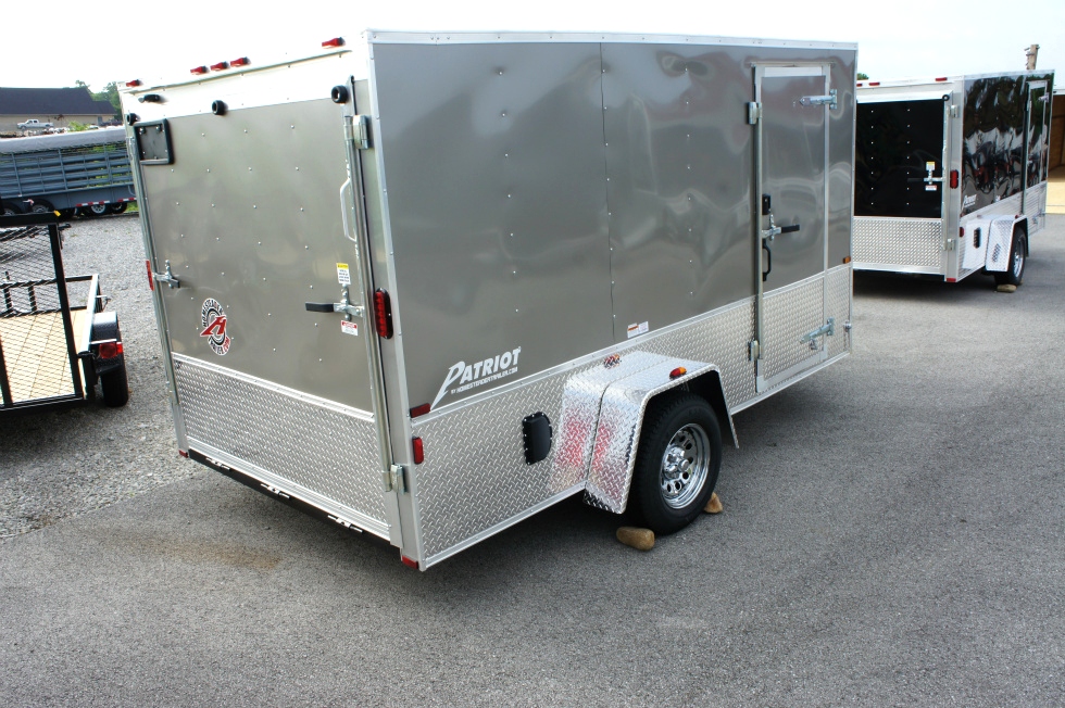 7 X 12 Homesteader Enclosed Custom Trailer With Bike Pkg Trailers For Sale 