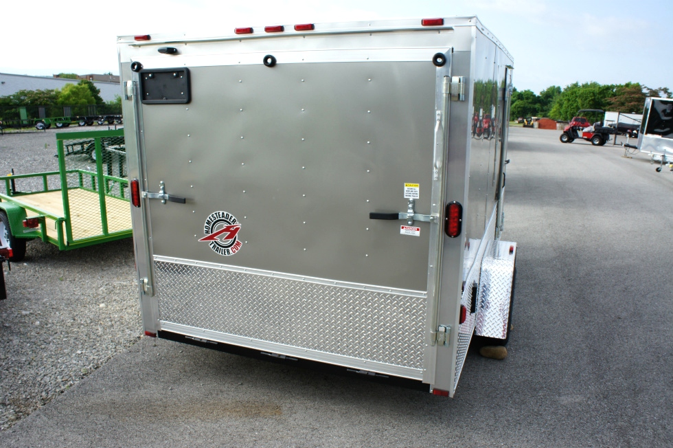 7 X 12 Homesteader Enclosed Custom Trailer With Bike Pkg hHomesteader Trailers 