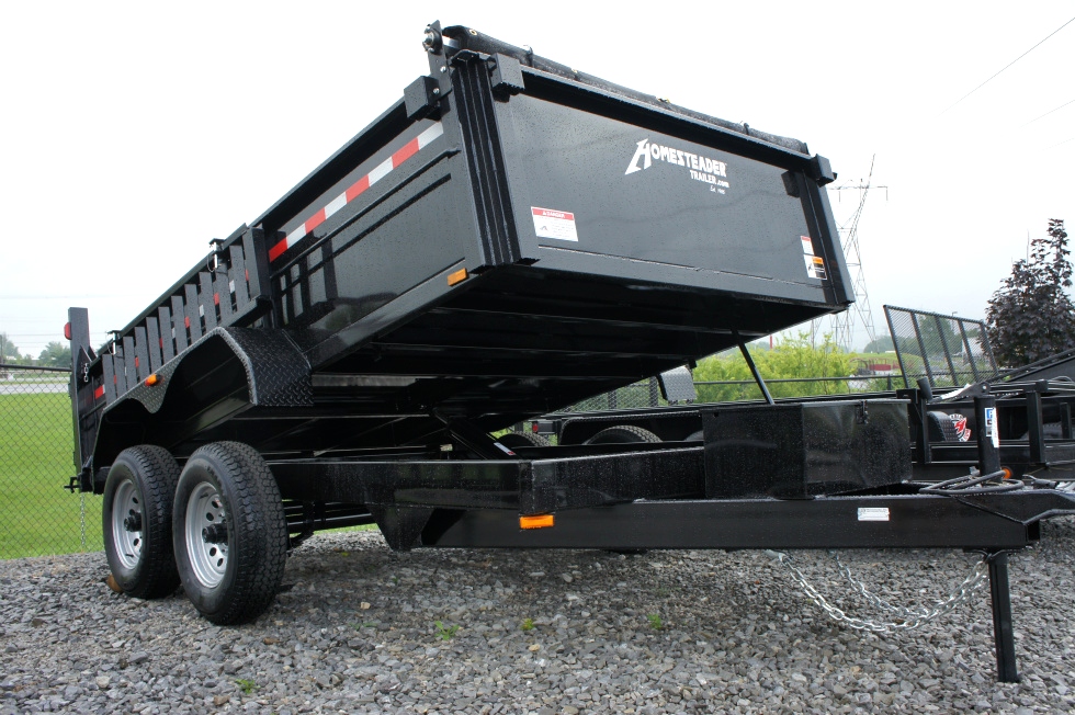 Dump Trailer 7 X 12 Equipment Hauling Pkg hHomesteader Trailers 