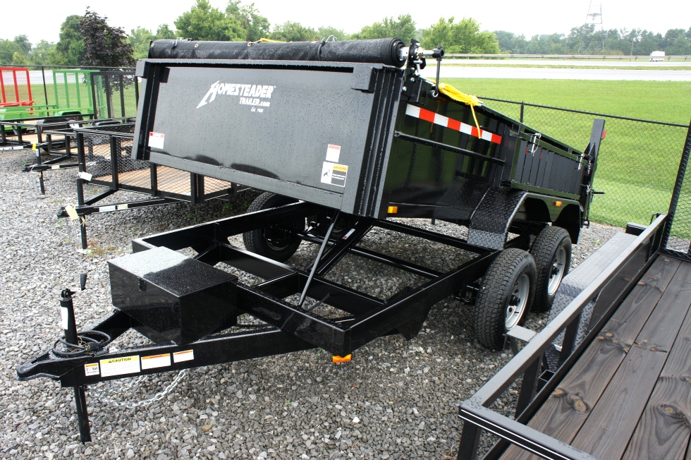 Dump Trailer 7 X 12 Equipment Hauling Pkg hHomesteader Trailers 