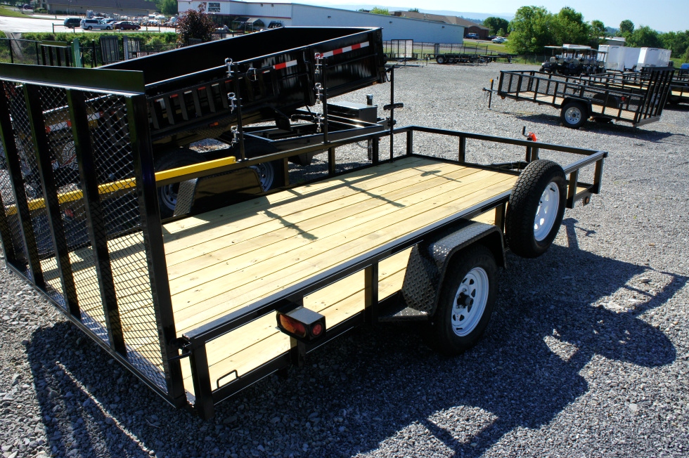  7 X 12 Single Axle Lone Wolf Landscape Trailer Trailers For Sale 