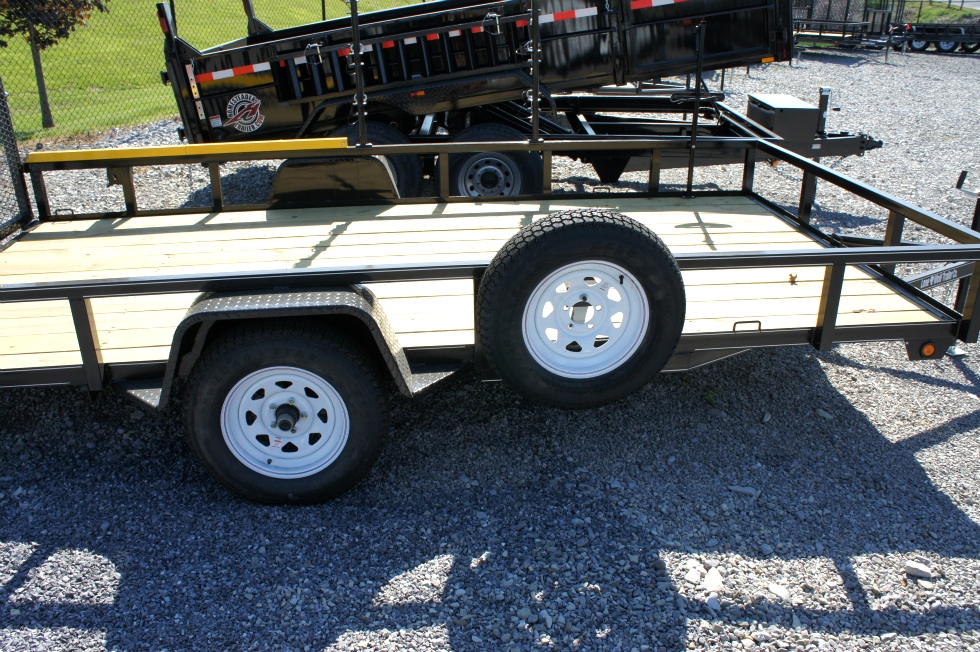  7 X 12 Single Axle Lone Wolf Landscape Trailer Trailers For Sale 