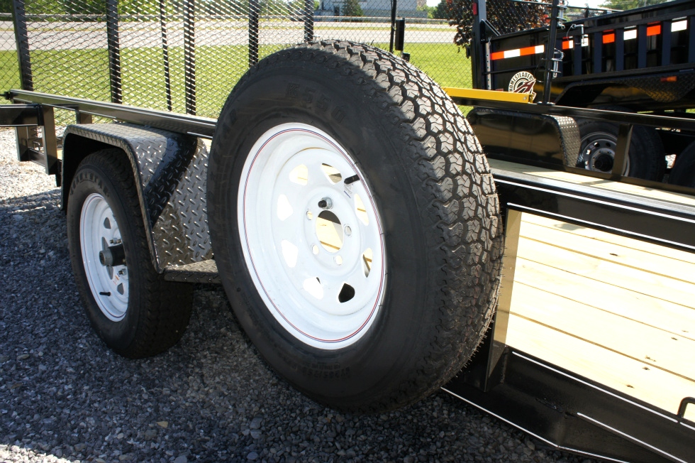  7 X 12 Single Axle Lone Wolf Landscape Trailer hHomesteader Trailers 