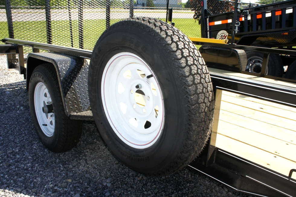  7 X 12 Single Axle Lone Wolf Landscape Trailer Trailers For Sale 