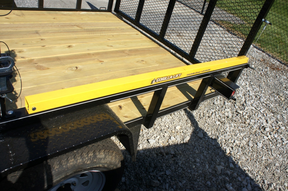  7 X 12 Single Axle Lone Wolf Landscape Trailer hHomesteader Trailers 