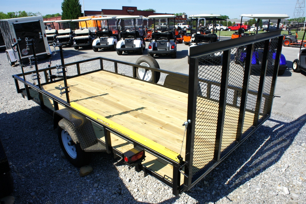  7 X 12 Single Axle Lone Wolf Landscape Trailer Trailers For Sale 